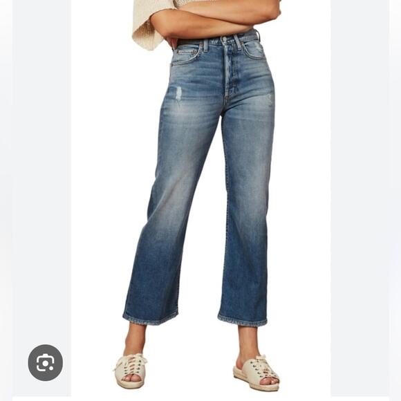 Boyish Mikey High Rise Straight Ankle Jeans in Mercy Island 25 NWT - Picture 1 of 11